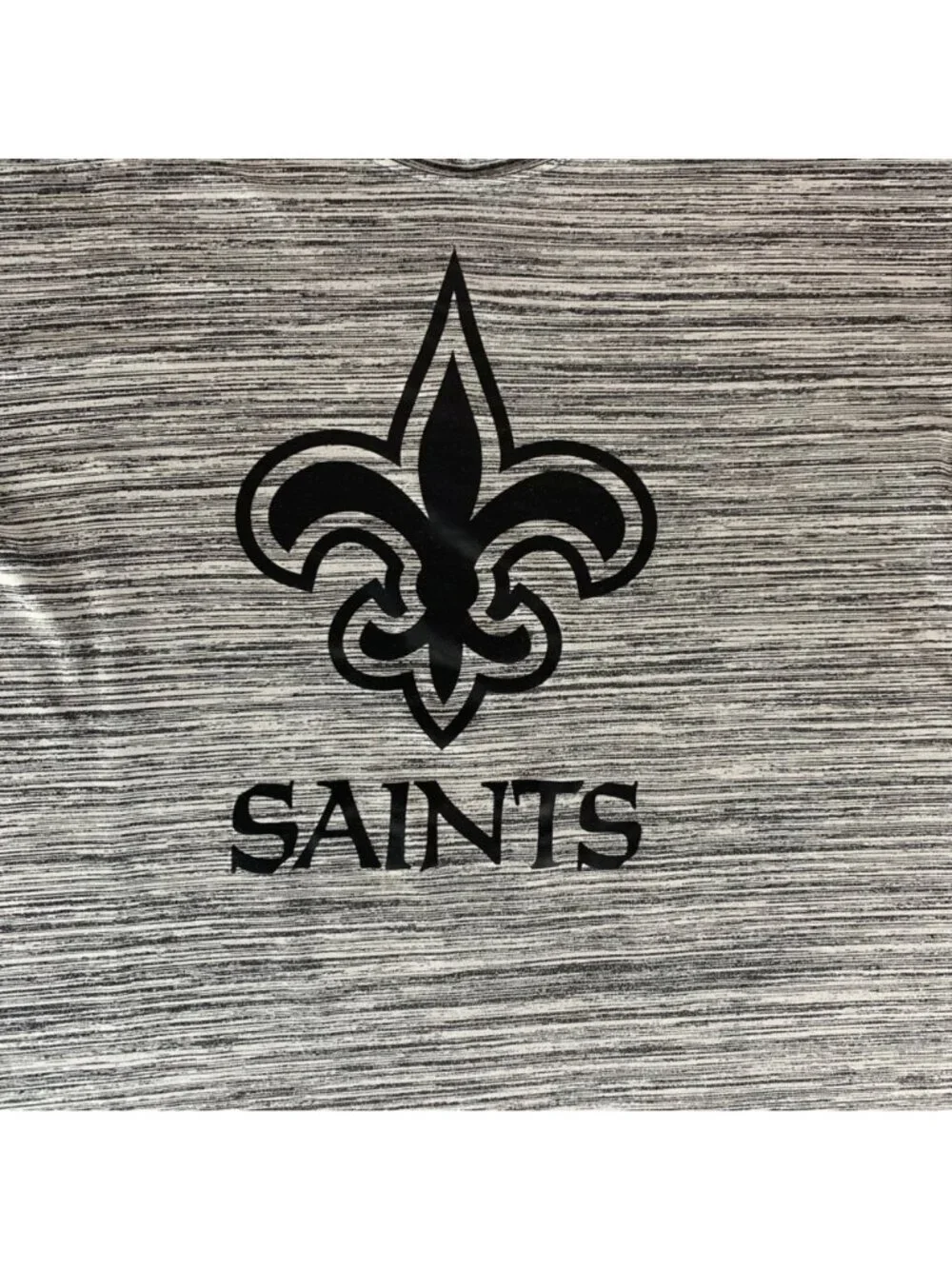 New Orleans Saints NFL Gray Black Nike Dri Fit Athletic Shirt Mens XL